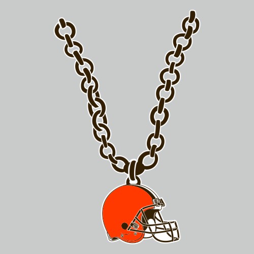 Cleveland Browns Necklace logo vinyl decal